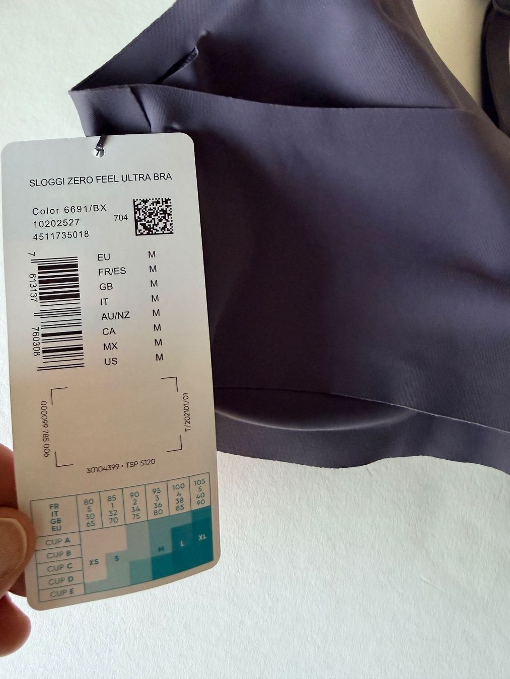 Sloggi Sonstige Unterwäsche: SLOGGI, Bralette ZERO FEEL Ultra, Grösse M, Farbe Dunkelgrau – Neu und originalverpackt aus Rudolfstetten von gst_g7xl 7