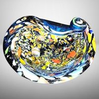🌈 Farbenspiel in Glas – Vintage Murano-Schale 🌈