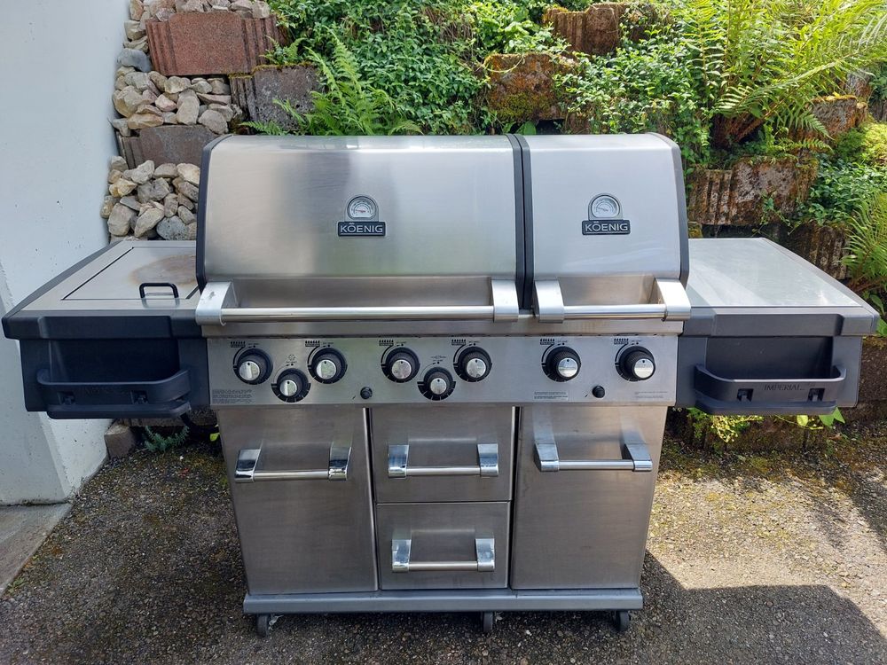Grilldeckel Montage-Kit Für Weber Genesis & Summit 88206 - 4-teilig Mit Edelstahl-Haken, Einfacher Einbau