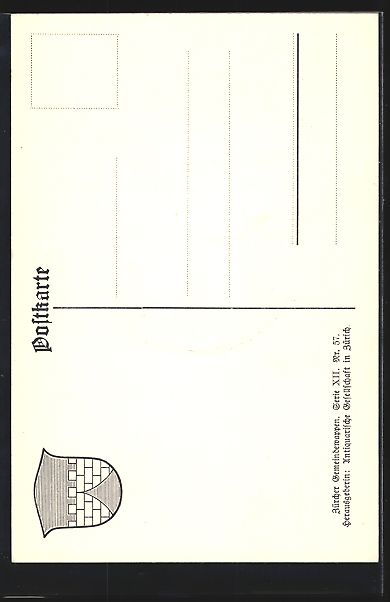 Cartoline postali: AK Pfungen, Wappen der Gemeinde – Usato da Berlin venduto da bartko-reher 1