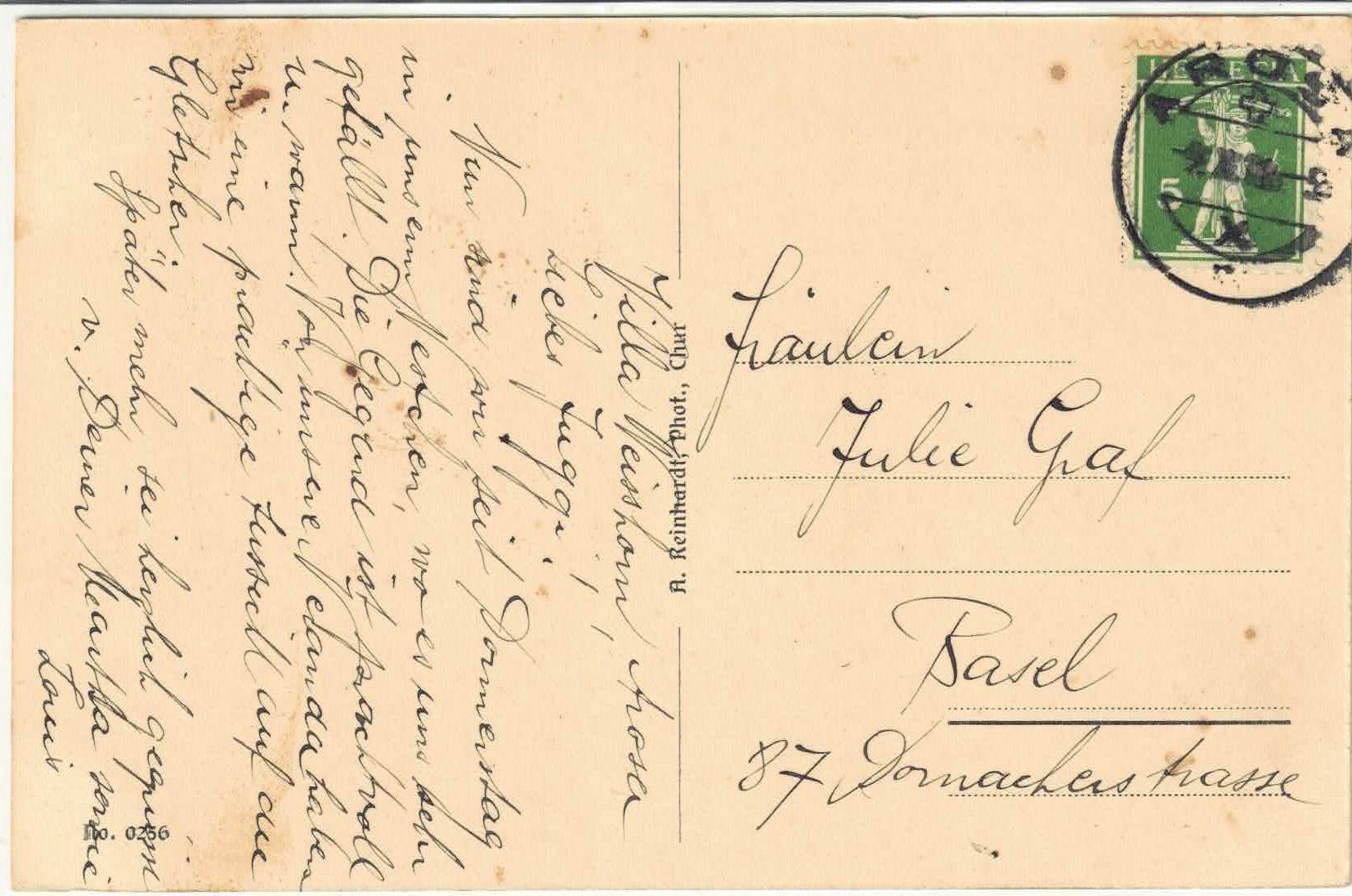 Cartoline postali: Arosa - Alpweg ob dem Prätschli – Usato da Ettingen venduto da Kartenplanet 1