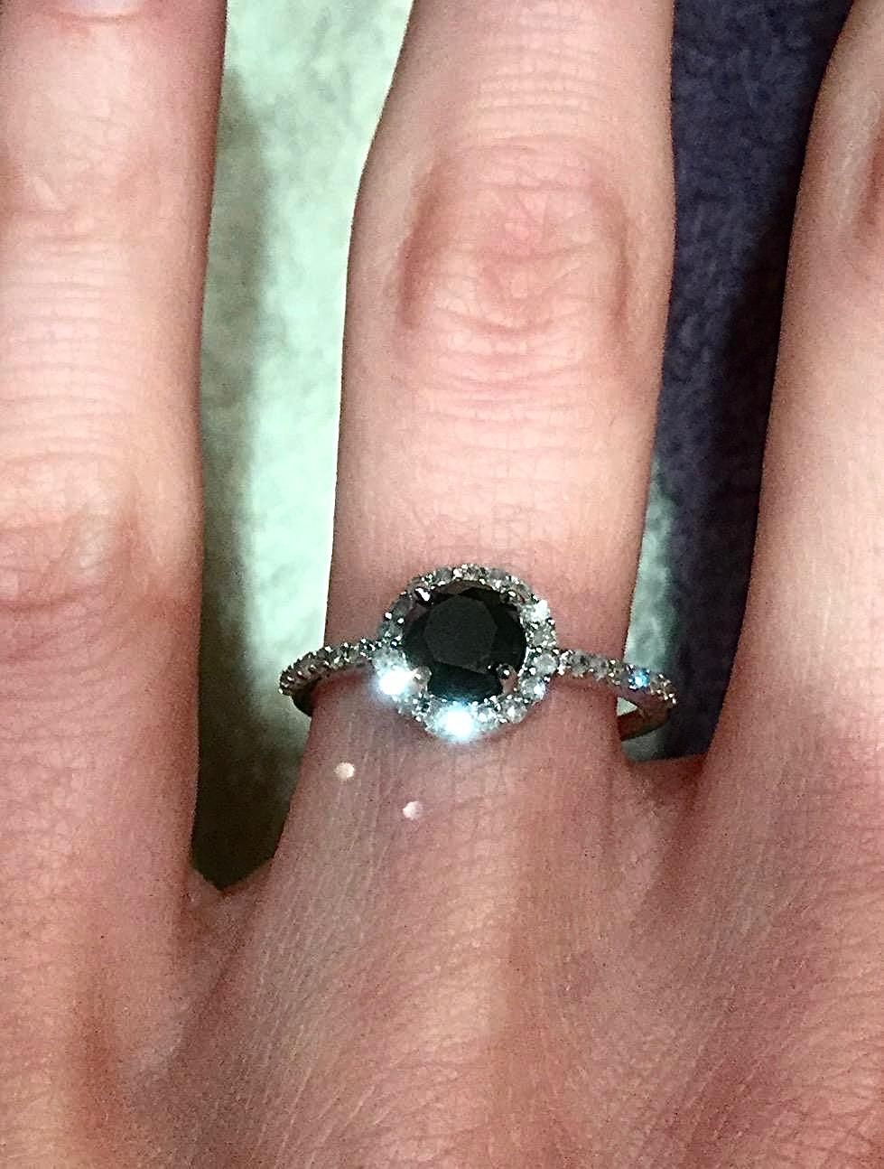 Ringe: Schwarzer Diamantring mit weißen Diamanten, ca. 1 ct – Neu (gemäss Beschreibung) aus Nürensdorf von mae_mw76 3