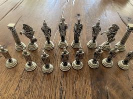 Vintage Schach Figuren Römer, Metall 
