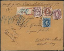 138022 - Stehende Helvetia - Brief - BFr -> D - Rohrbach BE
