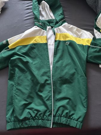 lacoste anzug weiss grün