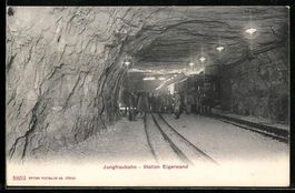 Jungfraubahn, Bergbahn an der Station Ei