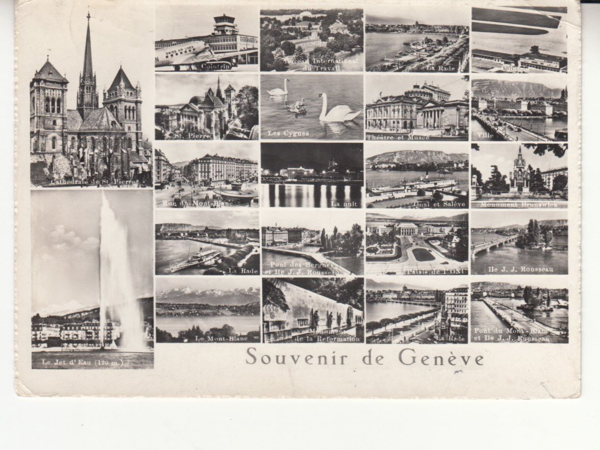 Ansichtskarten: Genève 1959 – Gebraucht aus Bürglen TG von StampGraf