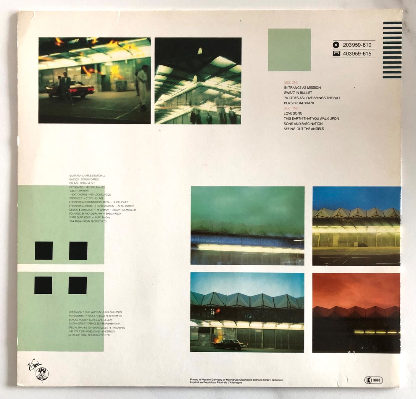 Schallplatten: SIMPLE MINDS - SONS AND FASCINATION – Gebraucht aus Poliez-Pittet von Newtown-Records 1