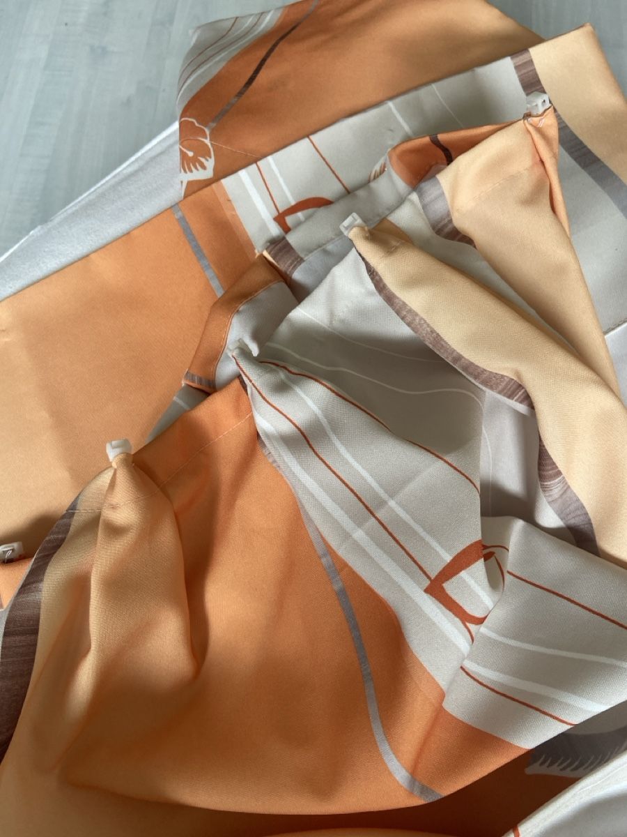 Tende: Gardinen Set,Orange/Beige, neuwertig – Usato da Leuggern venduto da Laurence_60 3