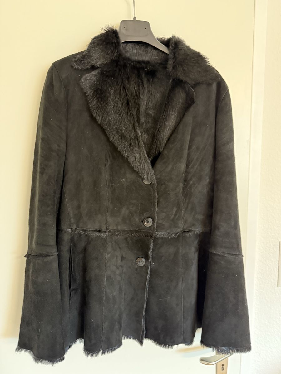 Jacken: Black suede jacket, S Italy – Neu (gemäss Beschreibung) aus Basel von dar_ch4051 2