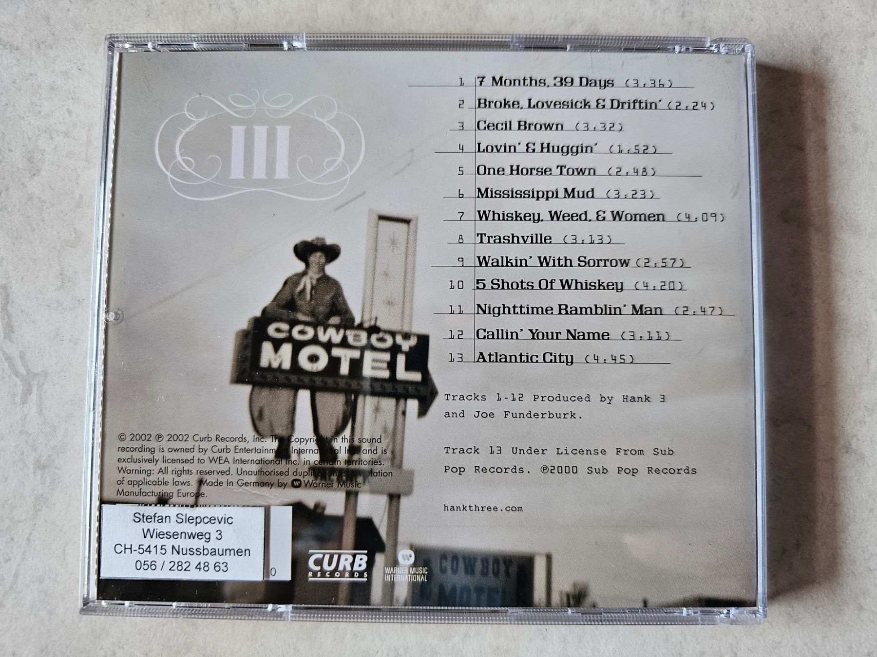 CD: Hank Williams lll  -  Lovesick, Broke & Driftin – Usato da Schneisingen venduto da backstore24 1