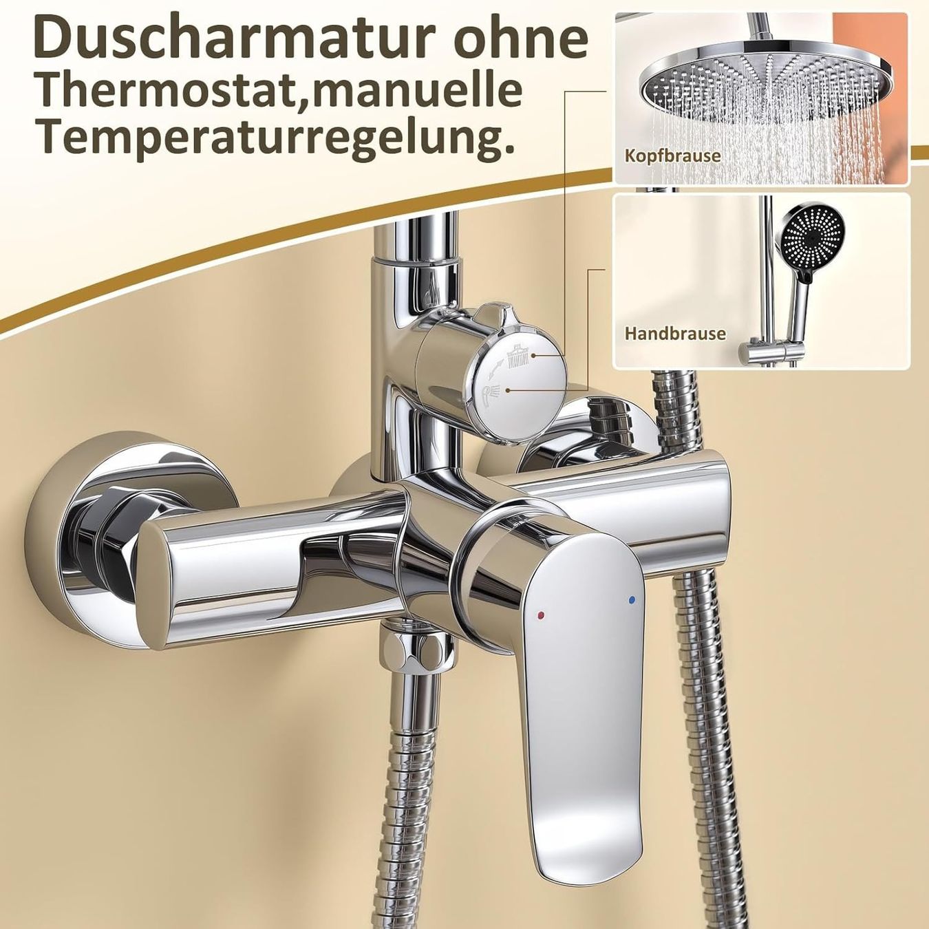 Duschen: Duschsystem Regendusche 26cm Höhenverstellbar Set – Neu und originalverpackt aus St. Gallen von sch_zsz7 1