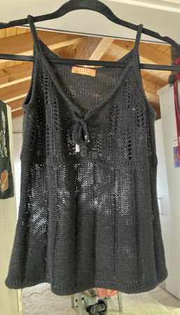 Stricktop Damen schwarz S