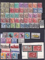 10 Grosse CH Briefmarken-Steckkarten, bunt gemischt
