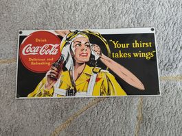 Ein sehr schönes Coca-Cola Emaille Schild