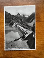 Alte Ansichtskarte, Gimselsee Seeufereggsperre gelaufen 1935