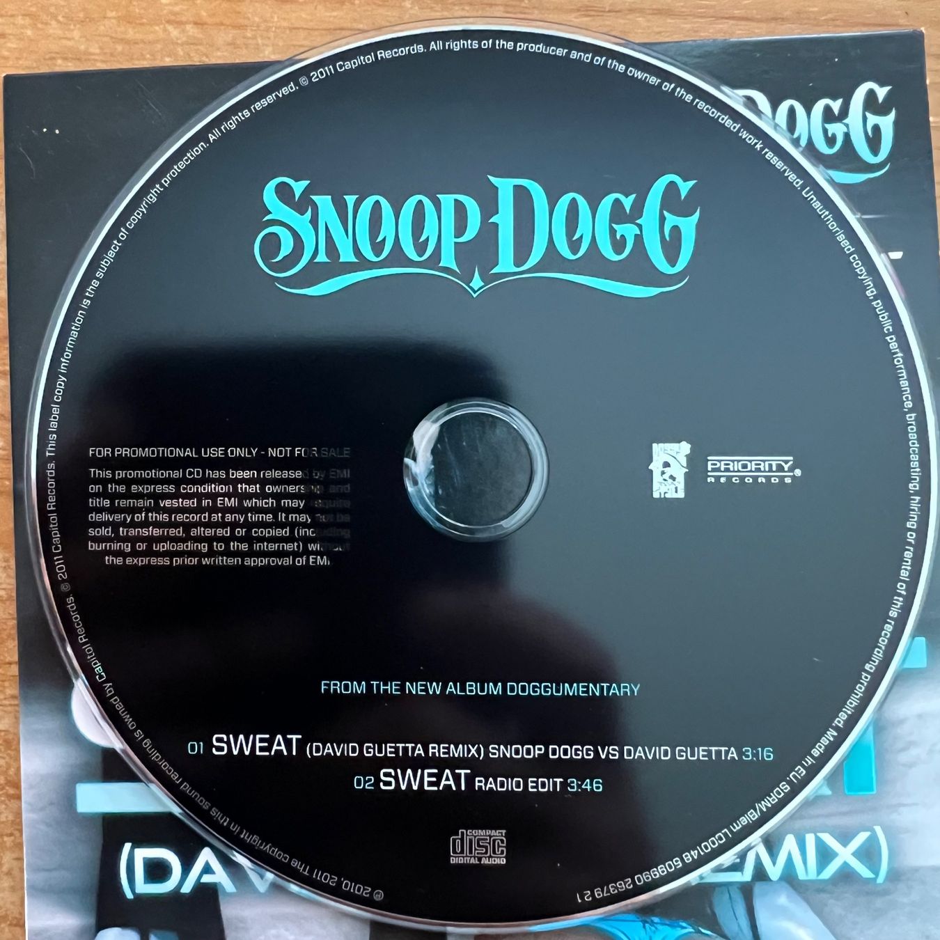 CD: Snoop Dogg & David Guetta - Swaet / CD-Single - 1. D 2011 – Usato da Gais venduto da soundcave57 2