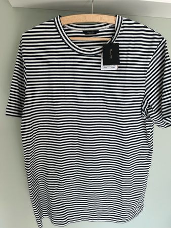 Massimo Dutti striped cotton T-shirt, new with tag, size M