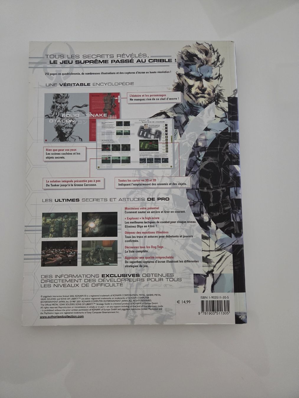Giochi: Guide officiel Metal Gear Solid 2 PS2 bon etat – Usato da Villeneuve VD venduto da 19scarface88 3