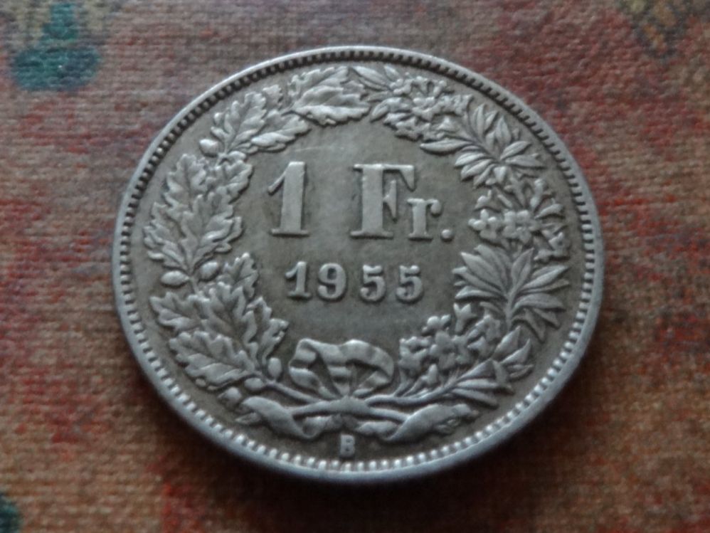 Tutti le monete: 1 Fr. 1955  (E) – Usato da Romanel-sur-Lausanne venduto da Swift13