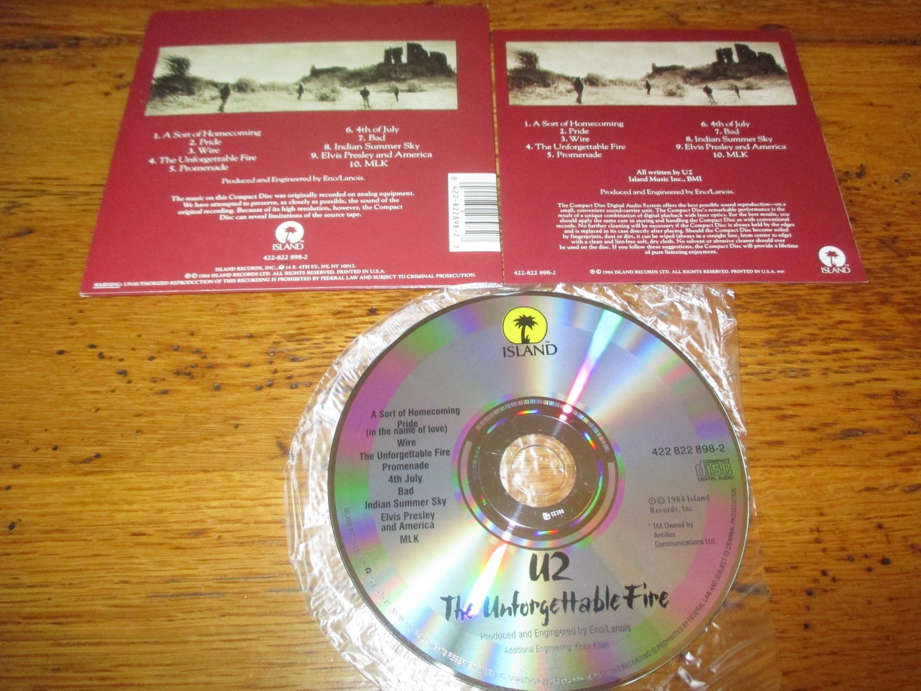 CD: U2 The Unforgettable Fire CD (mini LP) – Usato da Monthey venduto da blackcat45 1