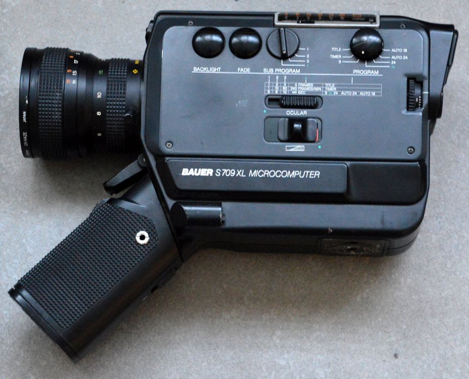 BAUER S 715XL Microcomputer Super 8 Lens Zoom Angenieux
