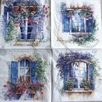 Serviette mediterranean windows (1743) 2Stk.