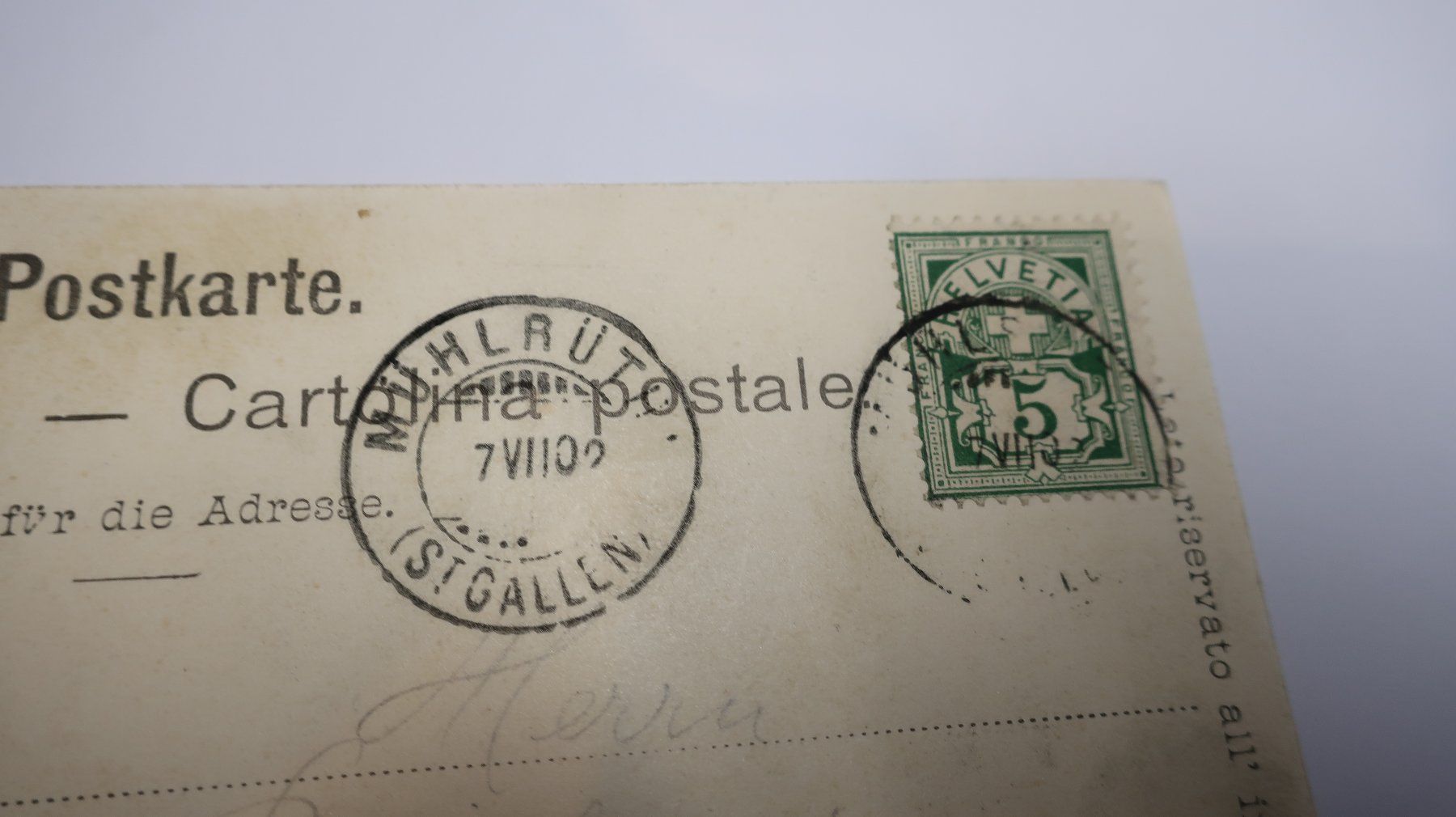 Cartoline postali: Gruss von der Hulftegg  1902 – Usato da Cormoret venduto da Pascalll2001 3