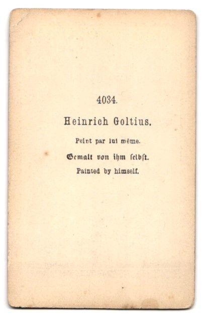 Fotografie &  Plakate: Fotografie Gemälde: Heinrich Goltius, n – Gebraucht aus Berlin von bartko-reher 1