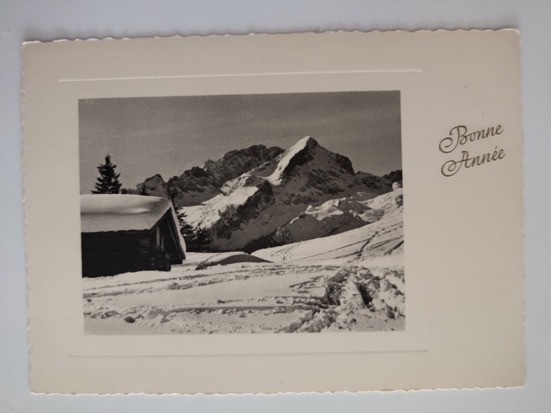 Cartoline postali: Bannalp "Bonne Année" - um 1930 ? – Usato da Ohmstal venduto da Lebensfreude05
