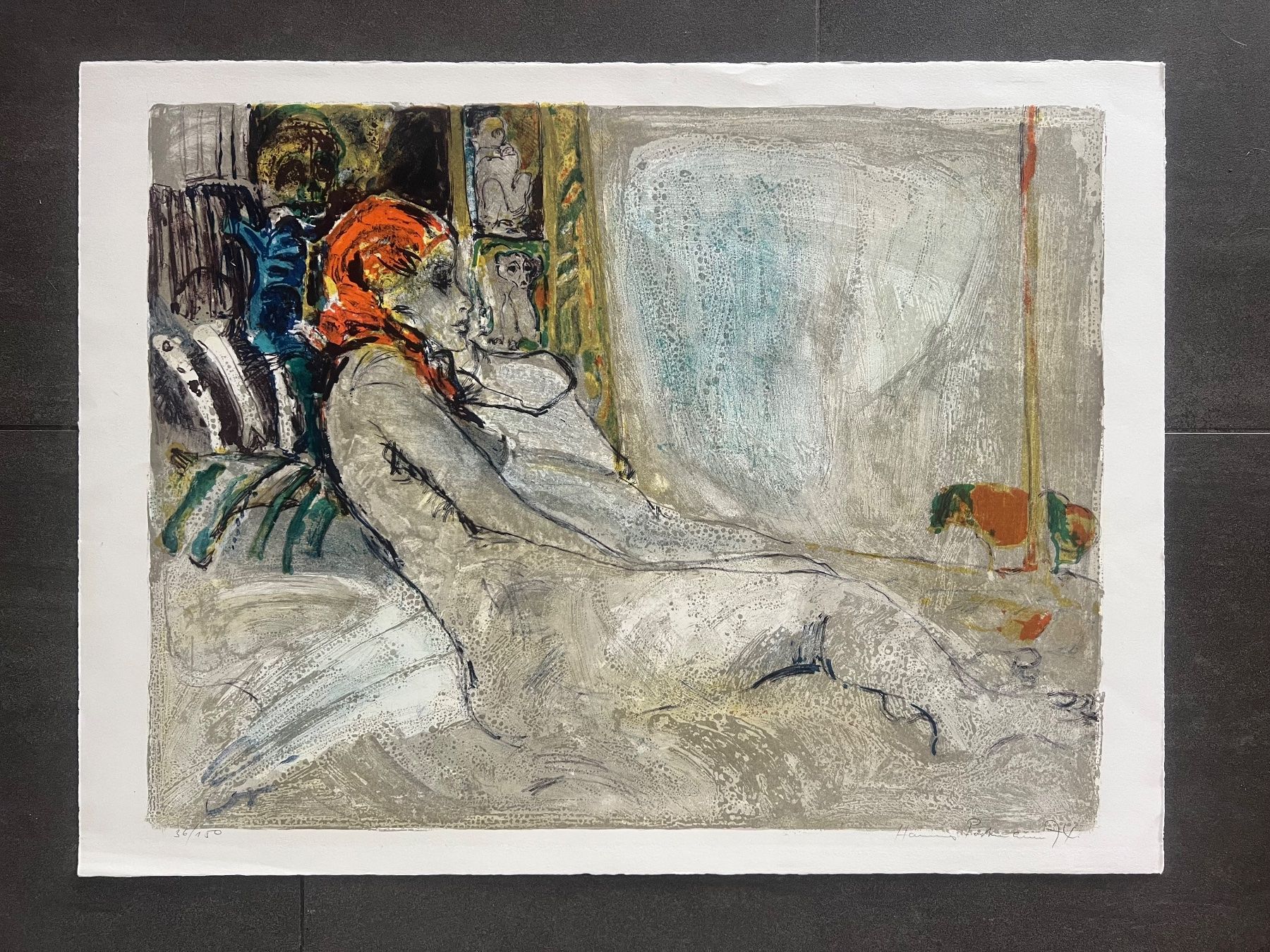 Grafica & Litografie: Hannes Portmann, handsigniert, nummeriert – Usato da Rain venduto da Pic-Ass 4