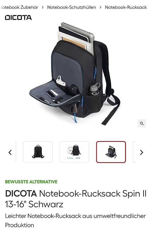 Sacs à dos: Dicota Notebook-Rucksack Spin – D'occasion à Wangen SZ par dan_g9vd 1