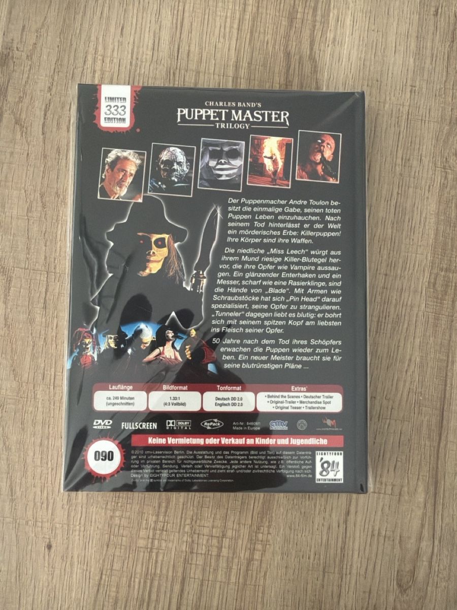 Tous les DVDs: Puppet Master Trilogy DVD Mediabook – D'occasion à Hagendorn par masterchieff 1