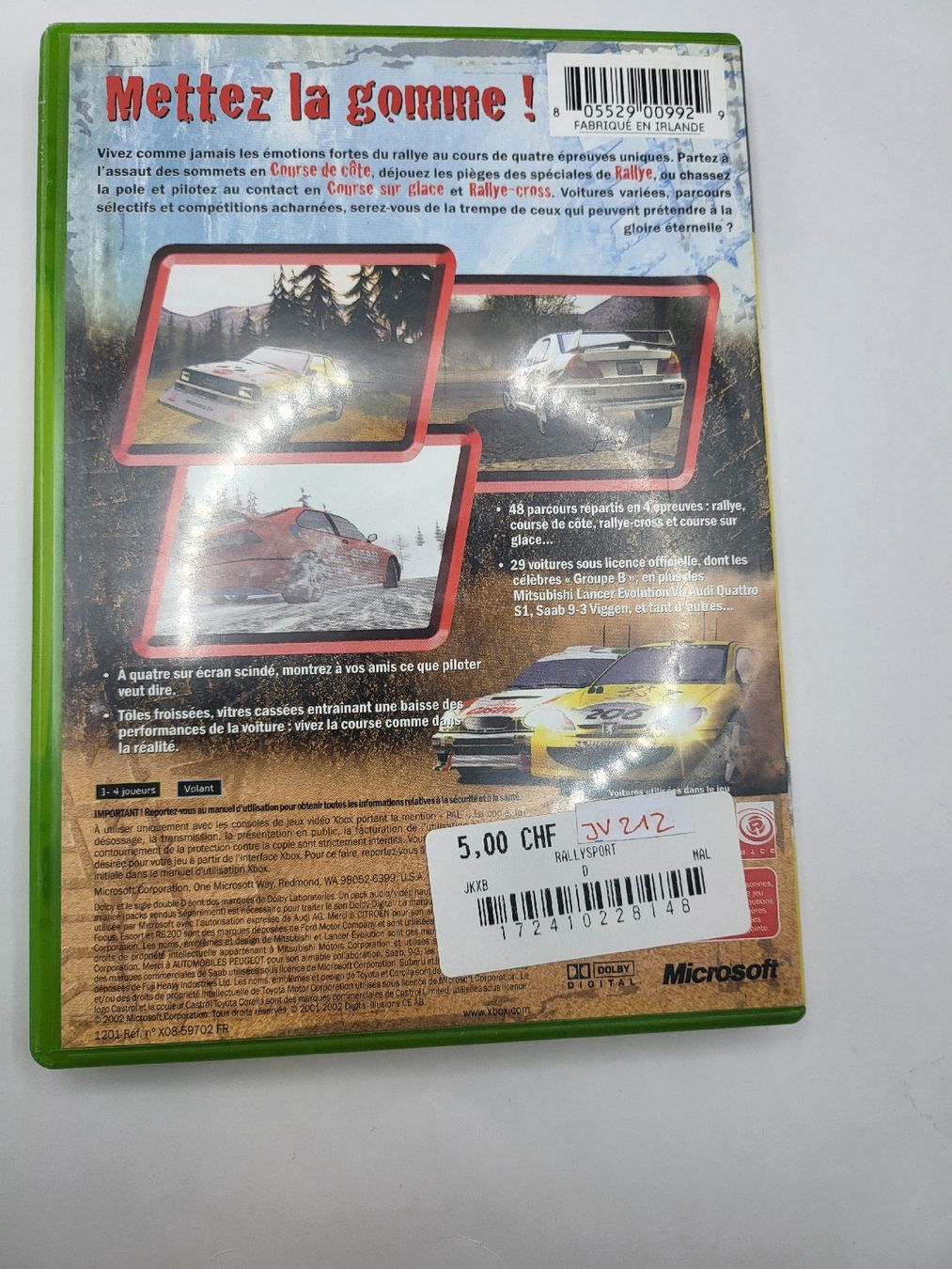 Giochi: Rallisport Challenge - Xbox – Usato da Lausanne venduto da CashngoLausanne 1