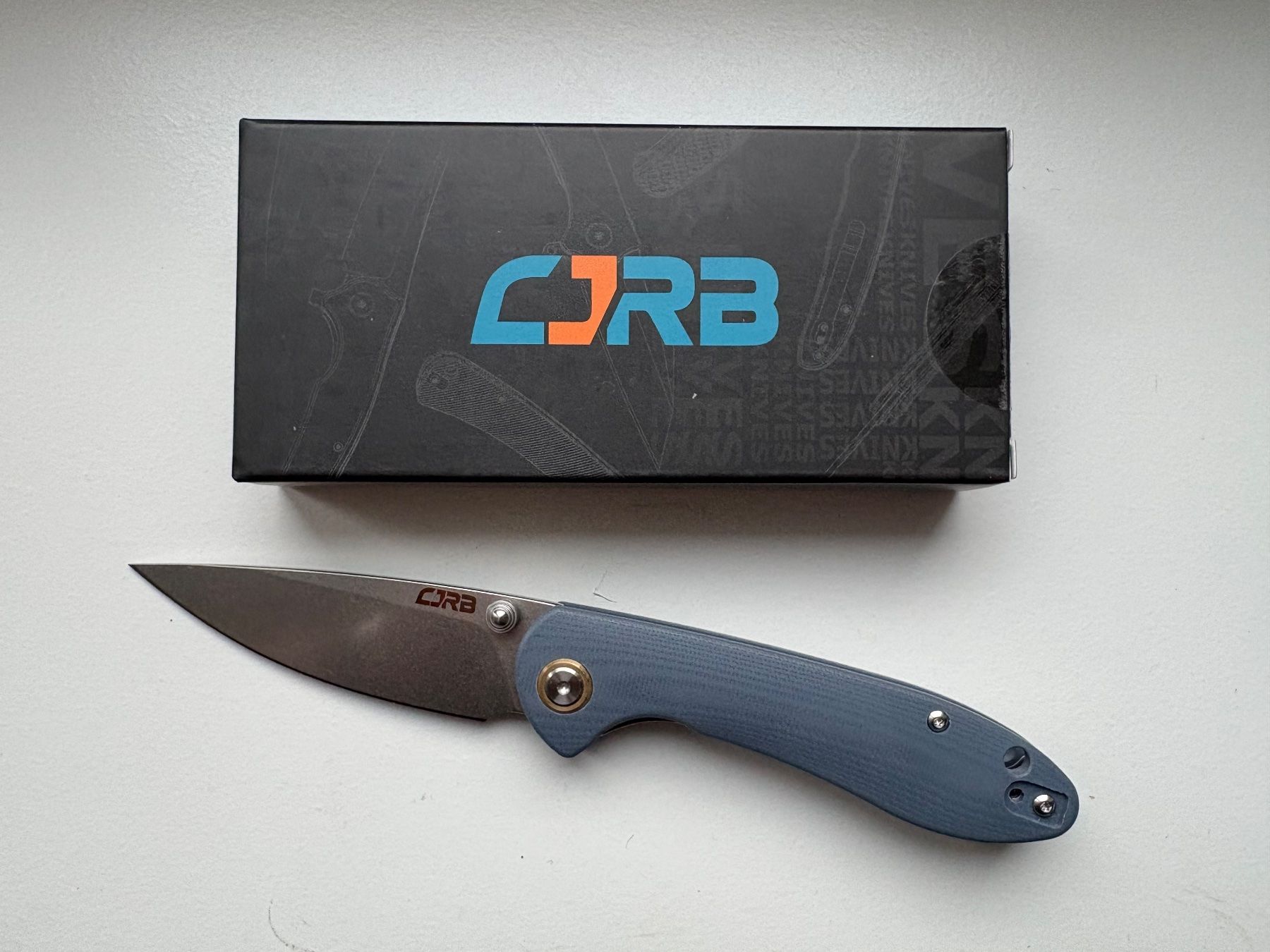 Coltelli tascabile: CJRB Small Feldspar G10 Blau – Nuovo e nell'imballaggio originale da Kreuzlingen venduto da ROMANR1