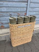 Vintage Armee Korb Munitionsbehälter, Schirm Ständer