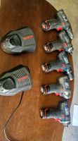 5 St.SET Bosch Akkuschrauber GSR10.8V, GDR 10,8V-LiLadegerät