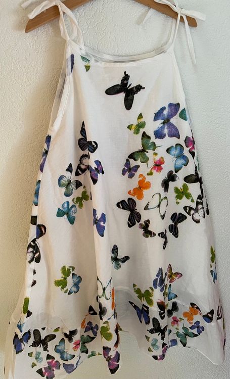 Robe Bébé Next Blanche à Fleurs - Taille 1 Mois, Occasion En Très Bon état, Parfait Pour Nouveau-né