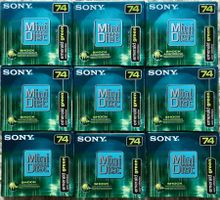 9 Sony Minidisc MD74 NEU / OVP
