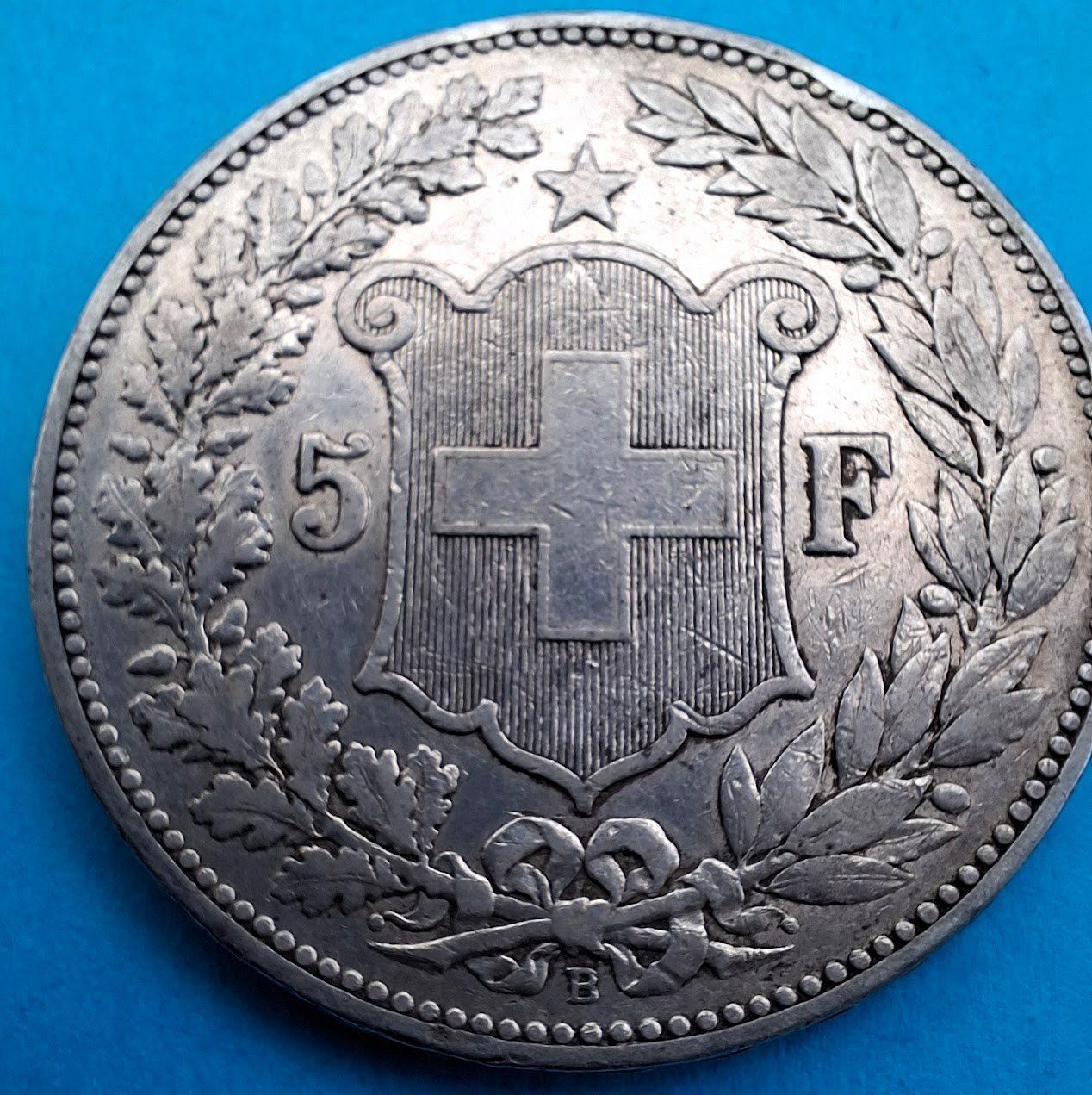 Alle Münzen: CHF___5.00 1892 TB ++ – Gebraucht aus Fribourg von Kiki020 1