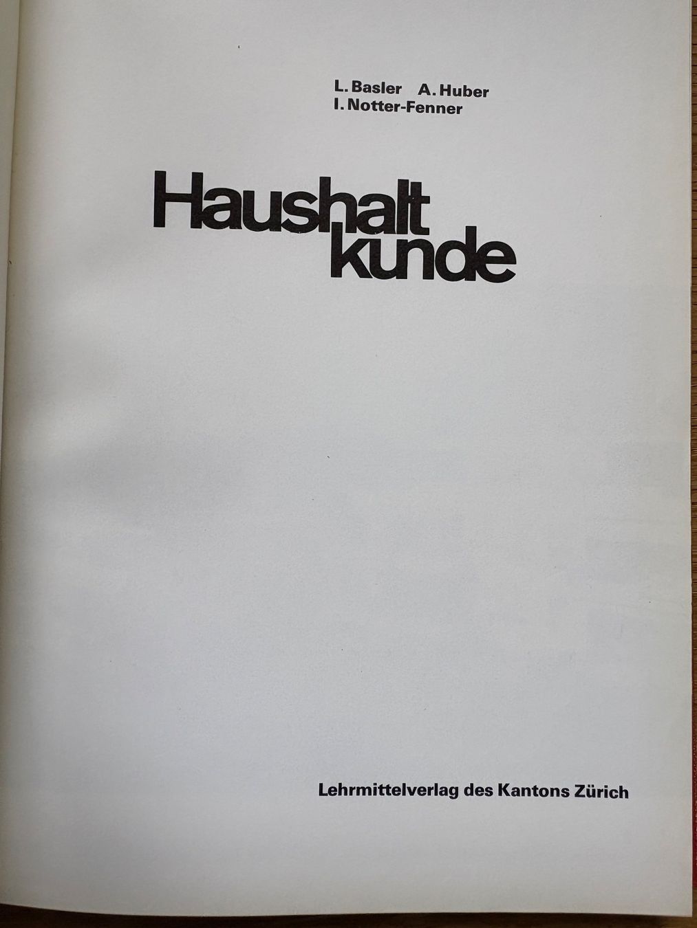 Libri: Haushaltkunde ZH 1979 – Nuovo (secondo la descrizione) da Seengen venduto da Andalusia 1