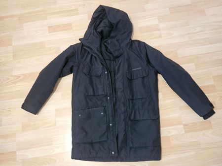 Didriksons Parka schwarz, Gr. L, wattiert