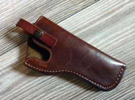 Cartouchière pour pistolet en cuir Argentin.