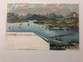 Luzern mit Vierwaldstättersee 1903