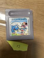 Les Schtroumpfs Game Boy Cartridge - 1990s Retro Gaming Fun!