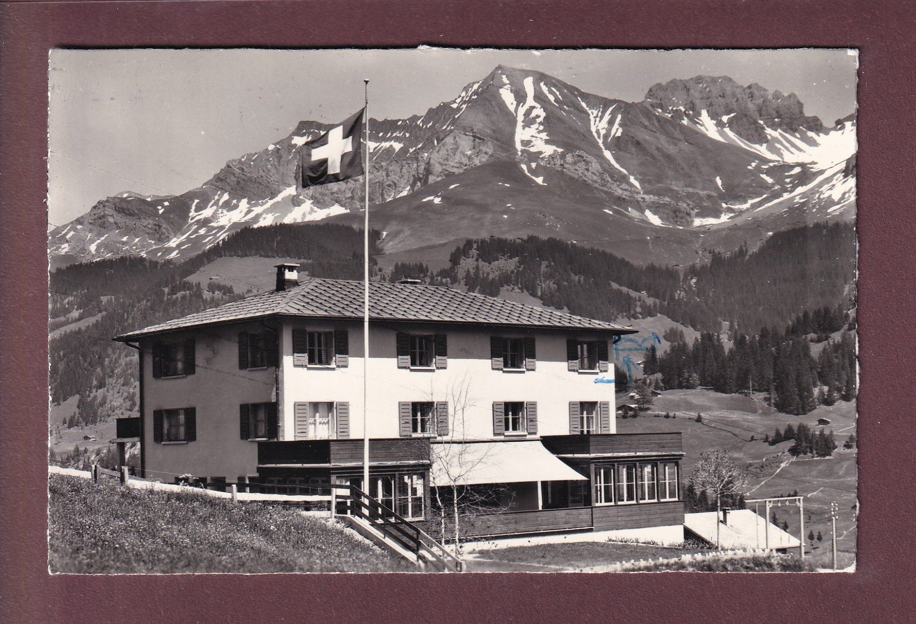Ansichtskarten: ADELBODEN - Ferienheim - 1969 – Gebraucht aus Pully von nicecards