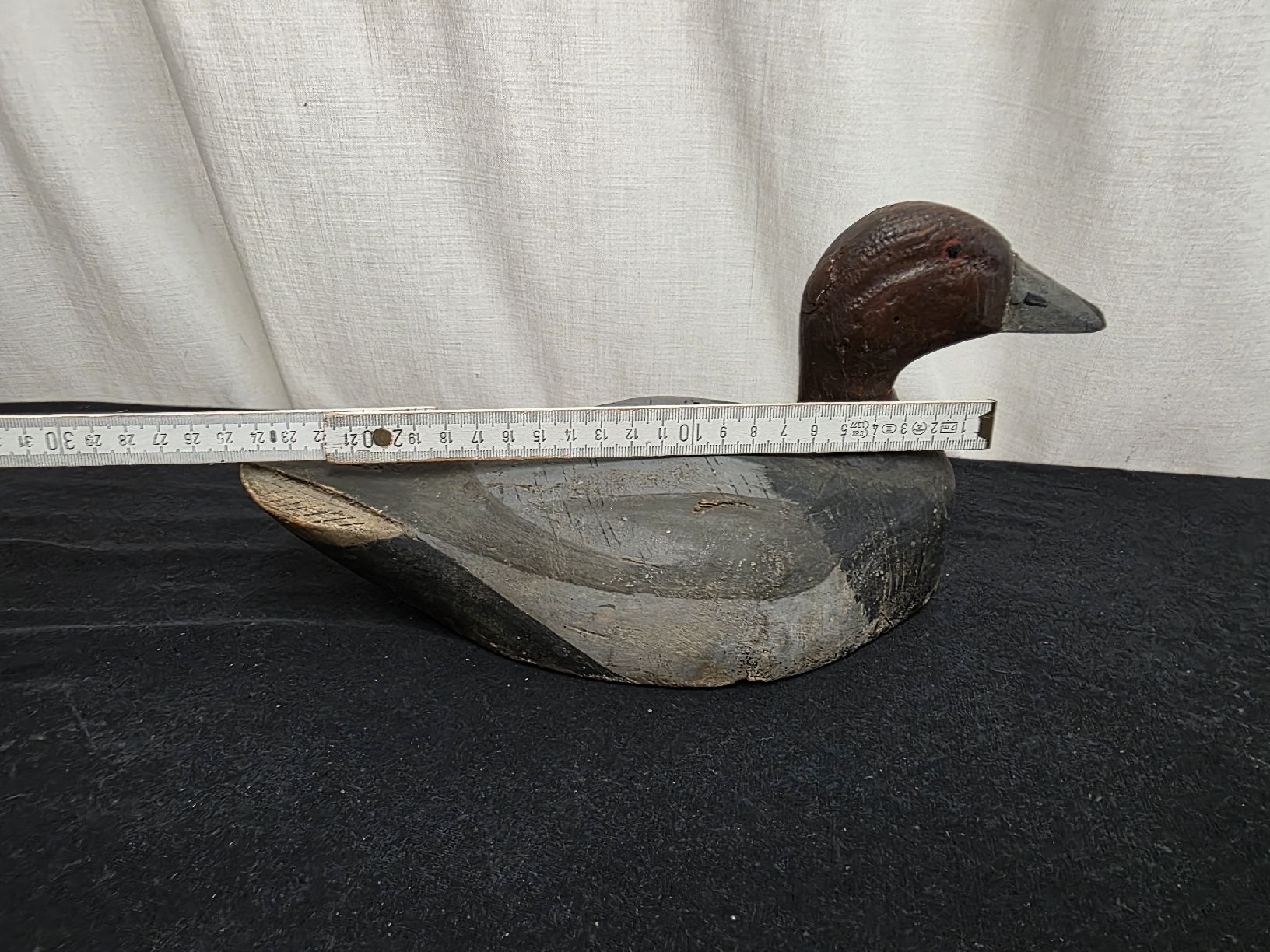 Statuette: Holzente Dekoartikel ca. 29 cm lang  – Usato da Wolfertswil venduto da Antiko 1