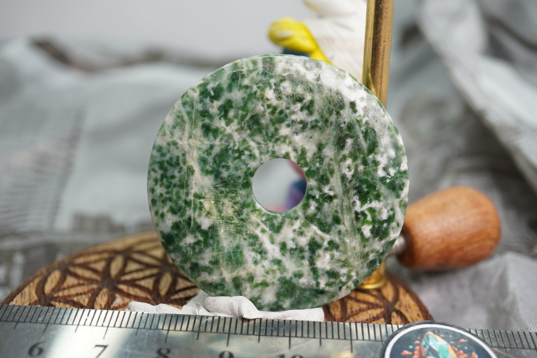 Mineralien & Heilsteine: Baum Jaspis  Pi  Scheibe  ca50mm    ab  1.-     Räumung – Neu und originalverpackt aus Eschenbach SG von topstone 6