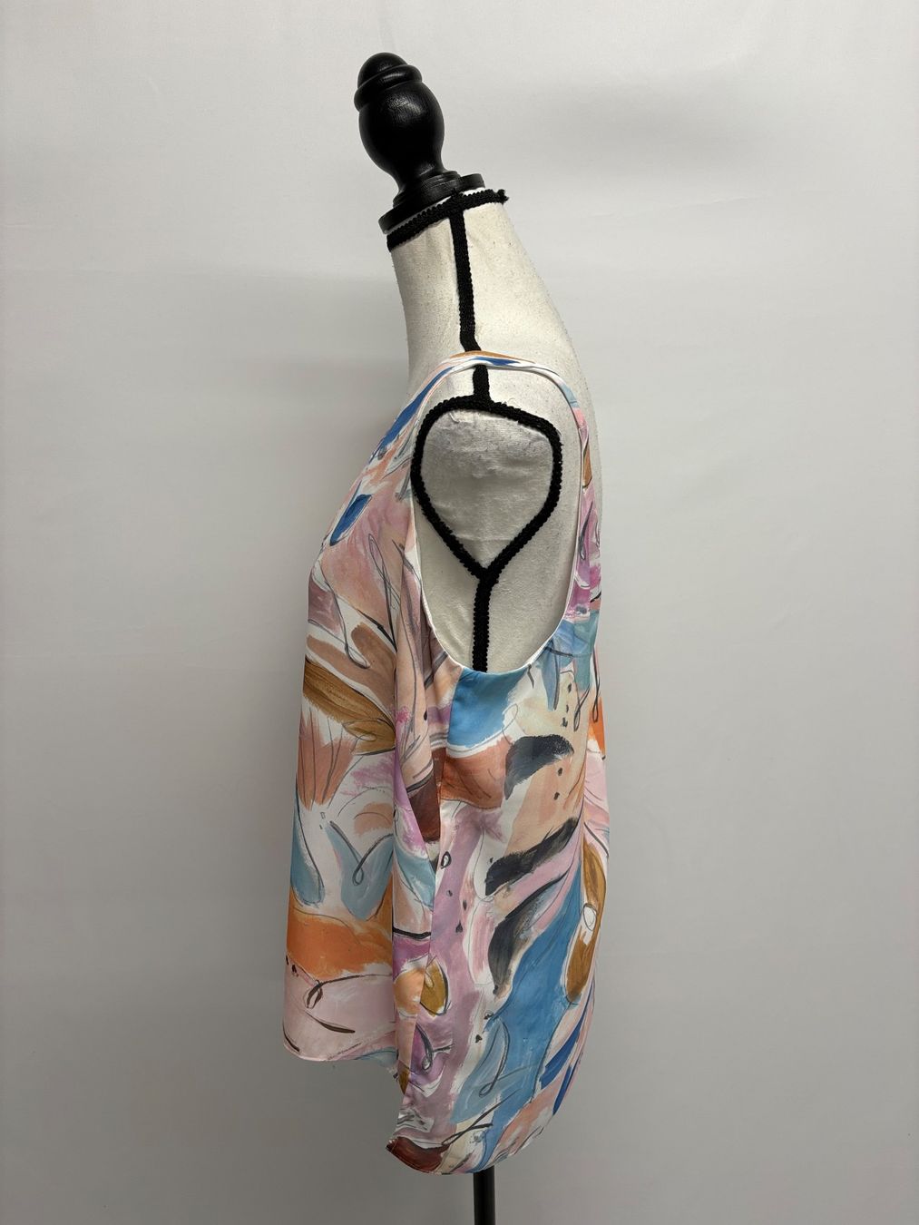 Top: Ted Baker Süsses Sommer Top Muster M rosa bunt – Nuovo (secondo la descrizione) da Regensdorf venduto da secondchancefashion 3