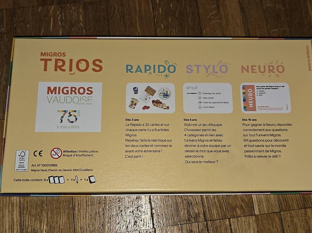 Spiele: Jeu de société trios – Gebraucht aus Chavannes-Renens von Coco200 1